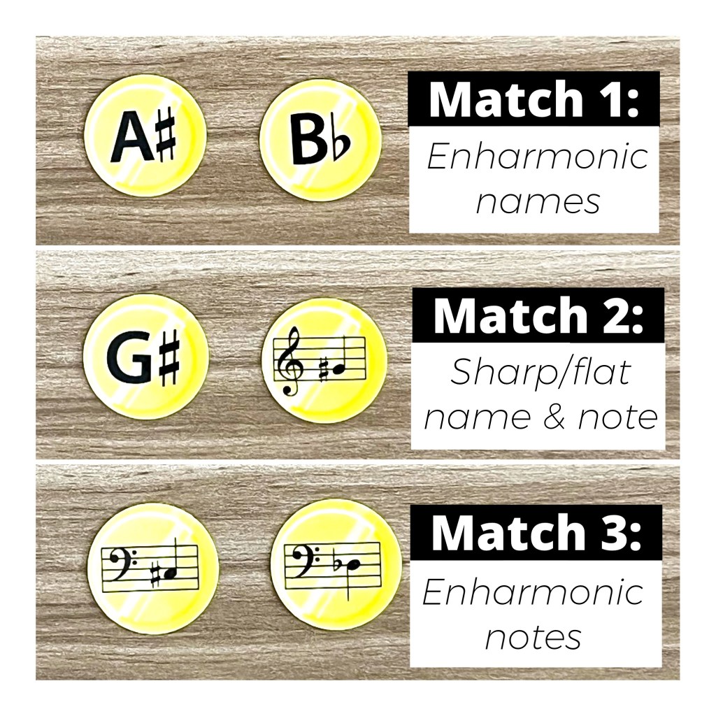 st patricks day memory piano game gold coin notes and names matches